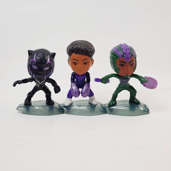 MARVEL STUDIOS BLACK PANTHER WAKANDA FOREVER McDonald's Happy Meal toy bundle - Picture 2 of 4